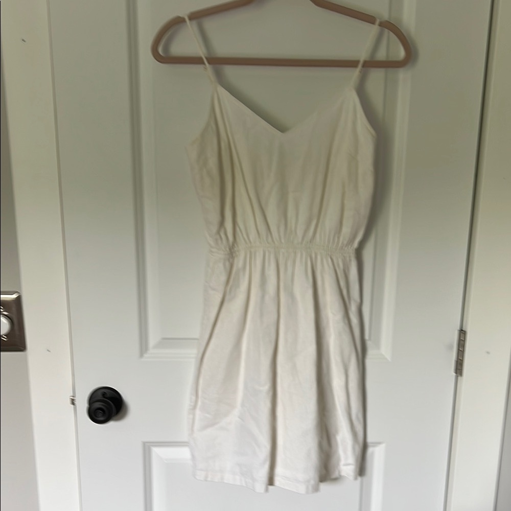 J. Crew White Spaghetti Strap Sundress